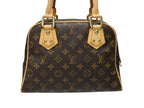 Louis Vuitton Manhattan PM Handbag Vachetta Leather Brown Gold — view 3