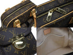 Louis Vuitton Manhattan PM Handbag Vachetta Leather Brown Gold — view 7
