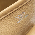 Hermes Shoulder Bag Evelyne 1 Anne GM Beige Leather — view 5