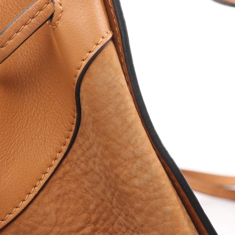 Loewe Shoulder Bag Hammock Drawst Ring Small 314 79 Z95 Camel Leather — view 6