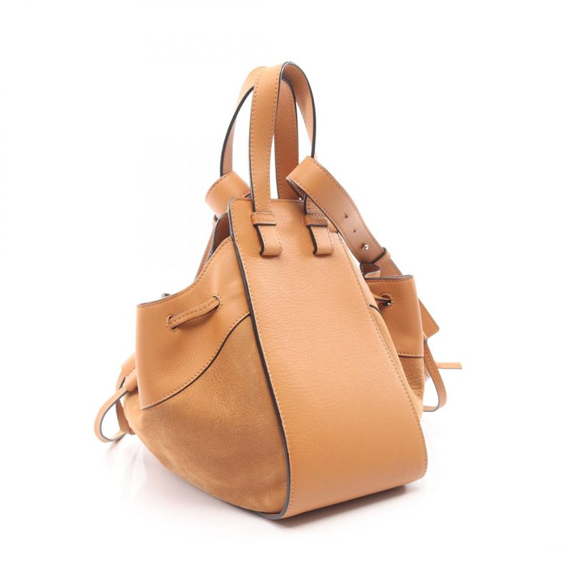 Loewe Shoulder Bag Hammock Drawst Ring Small 314 79 Z95 Camel Leather — view 3