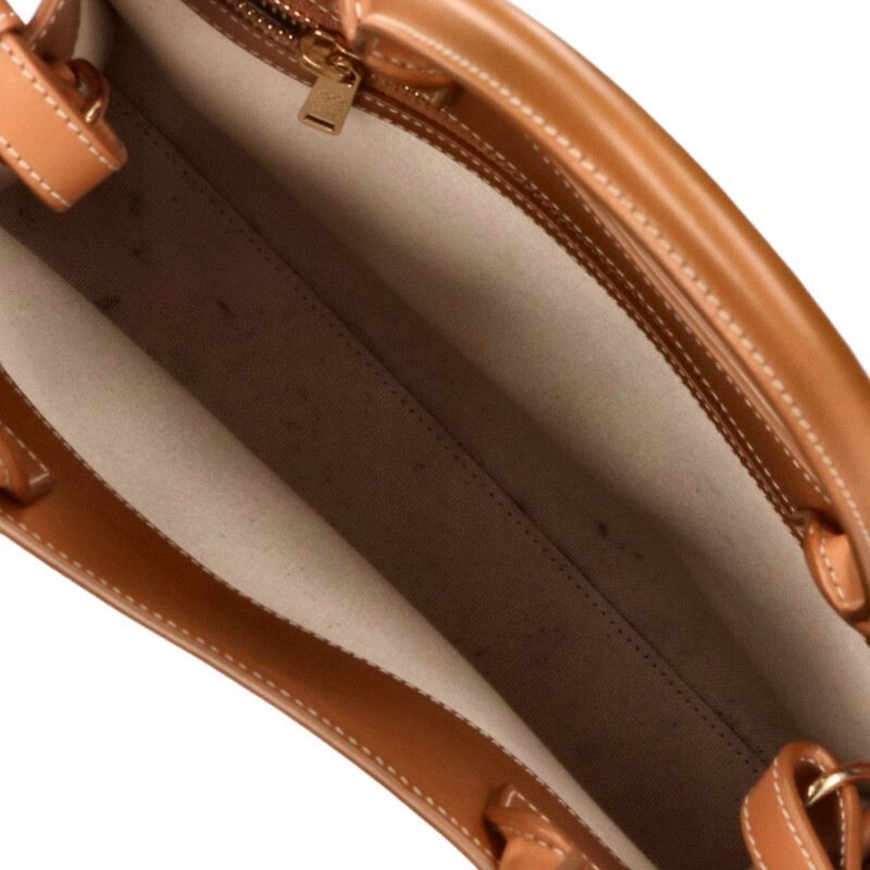 Celine Vertical Cabas Mall Canvas Logo Tote Bag — view 4