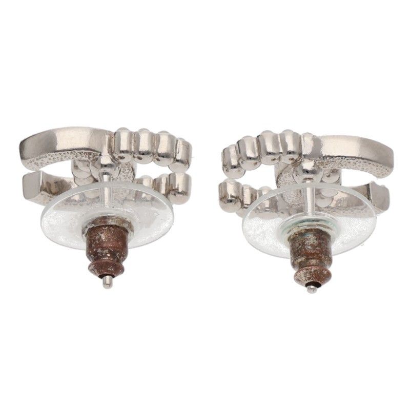 Chanel Abd478 Coco Mark Rhinestone Earrings — view 3
