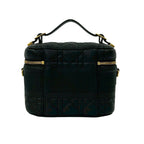 Christian Dior Travel Small Vanity Bag Cannage Leather 2-Way Handbag — view 4