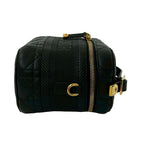 Christian Dior Travel Small Vanity Bag Cannage Leather 2-Way Handbag