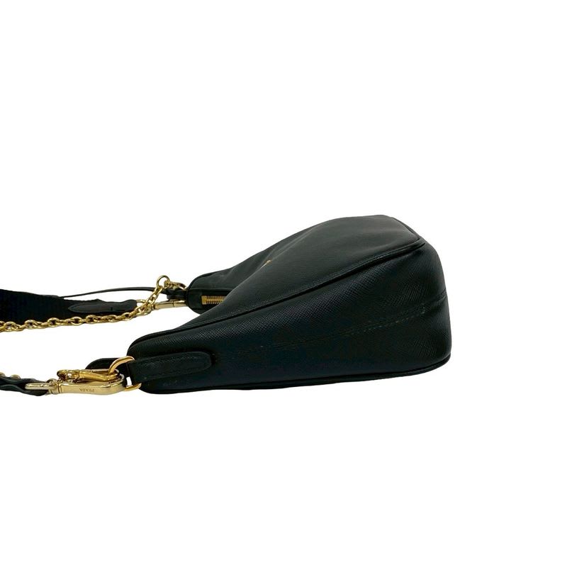 Prada Triangle Logo Hardware Saffiano Leather 2-Way Shoulder Bag — view 6