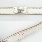 Hermes Leather Bracelet Kelly Double Tour Himalaya Silver Hardware — view 9