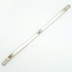 Hermes Leather Bracelet Kelly Double Tour Himalaya Silver Hardware — view 6