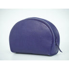 Christian Dior CD Logo Pouch Accessory Case Leather Blue Miscellaneous — view 3