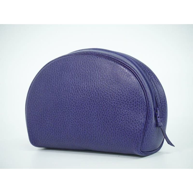 Christian Dior CD Logo Pouch Accessory Case Leather Blue Miscellaneous — view 3