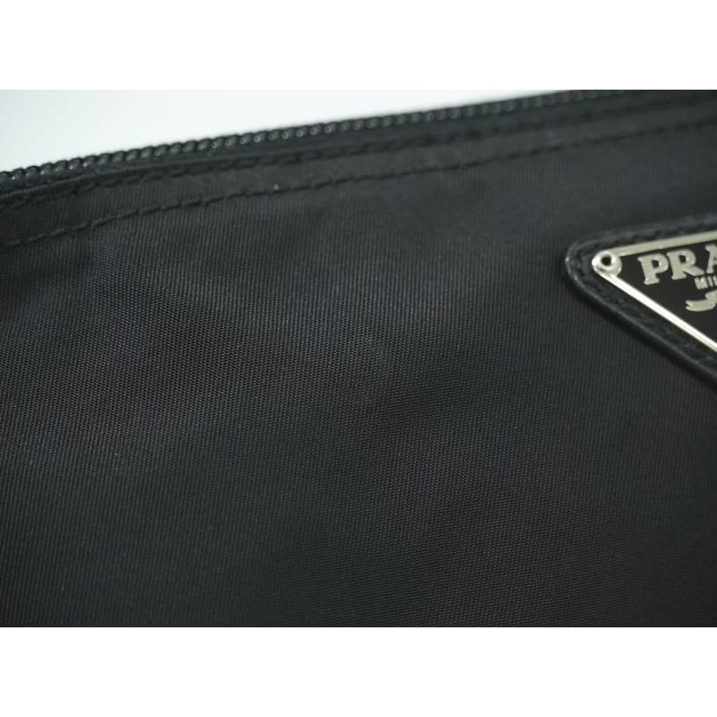 Prada Nylon Pouch Accessory Case Black Miscellaneous Goods — view 8