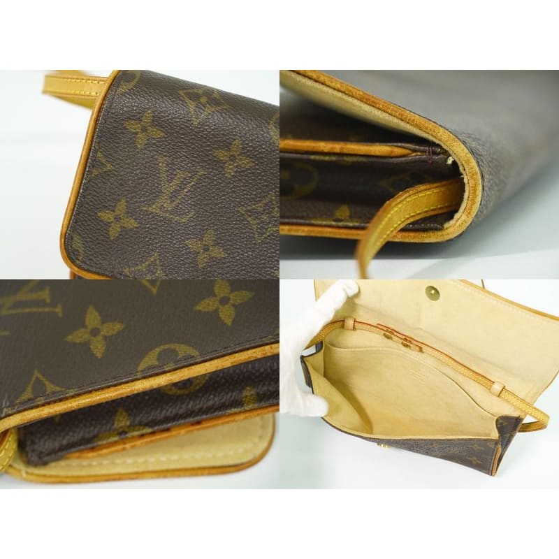 Louis Vuitton Pochette Twin GM Monogram 2-Way Shoulder Bag Clutch — view 9