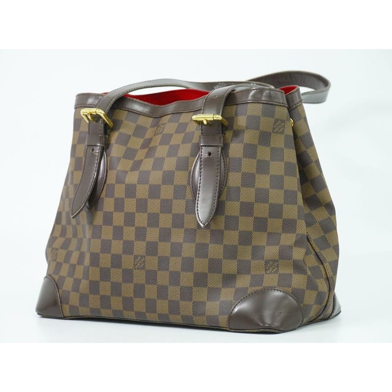 Louis Vuitton Hampstead MM Damier Ebene Tote Bag Handbag Brown — view 3