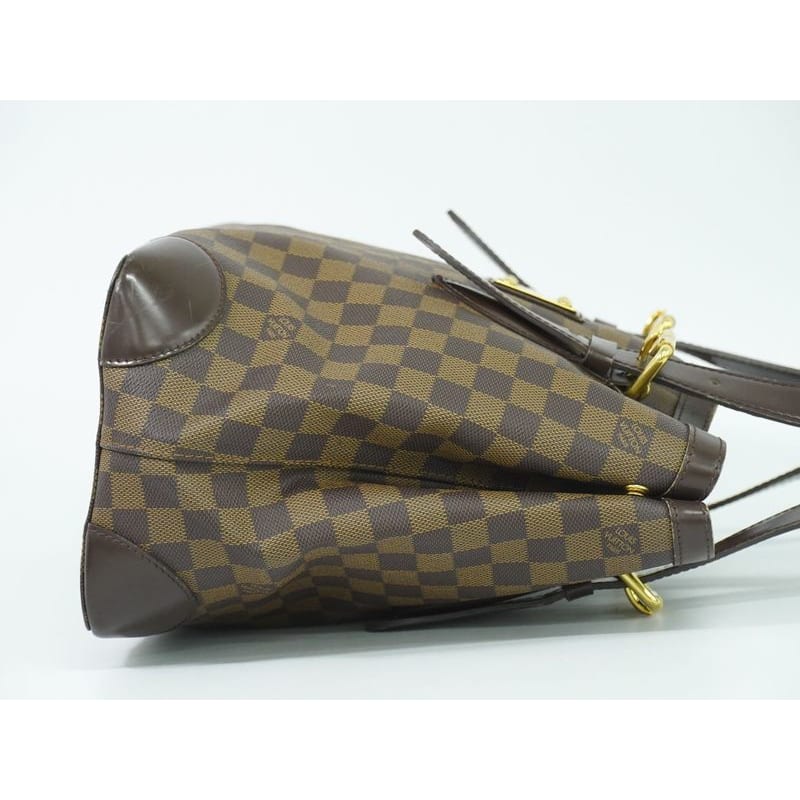 Louis Vuitton Hampstead MM Damier Ebene Tote Bag Handbag Brown — view 4