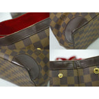 Louis Vuitton Hampstead MM Damier Ebene Tote Bag Handbag Brown — view 8