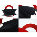 Chanel Mademoiselle Coco Vintage Handbag Patent Leather Black — view 9
