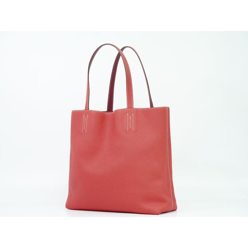 Hermes Double Sens 36 Taurillon Clemence Leather Tote Bag Handbag — view 3