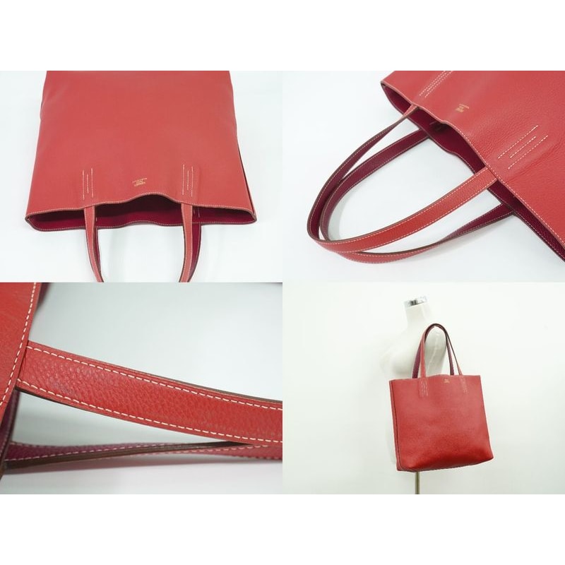 Hermes Double Sens 36 Taurillon Clemence Leather Tote Bag Handbag — view 7