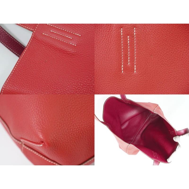 Hermes Double Sens 36 Taurillon Clemence Leather Tote Bag Handbag — view 8