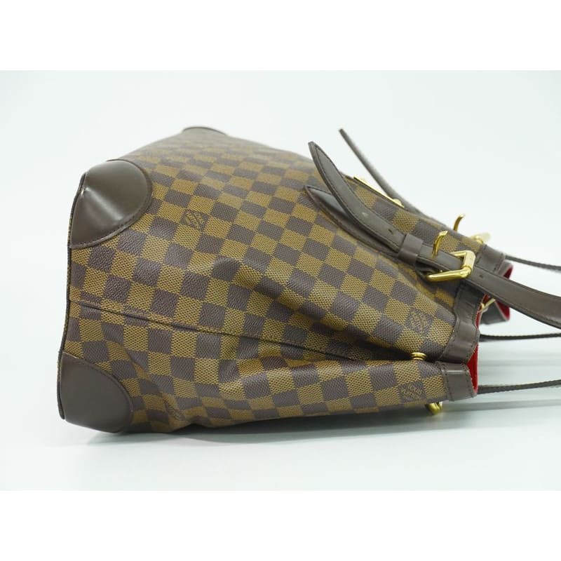 Louis Vuitton Hampstead MM Damier Ebene Tote Bag Handbag Brown — view 5