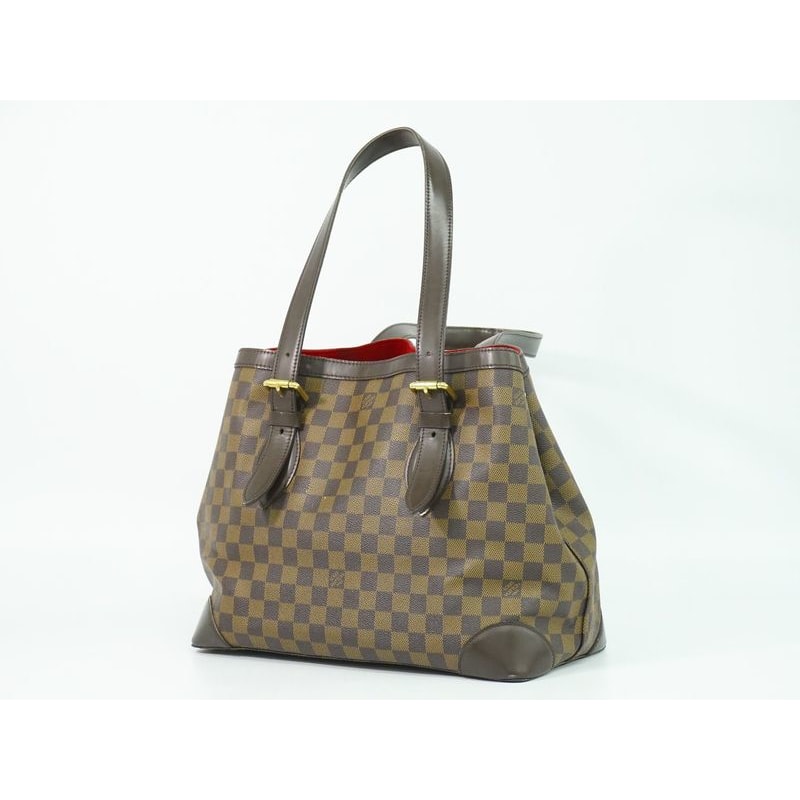 Louis Vuitton Hampstead MM Damier Ebene Tote Bag Handbag Brown — view 3