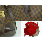 Louis Vuitton Hampstead MM Damier Ebene Tote Bag Handbag Brown — view 8