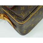 Louis Vuitton Cite MM Monogram Shoulder Bag Handbag Brown — view 6