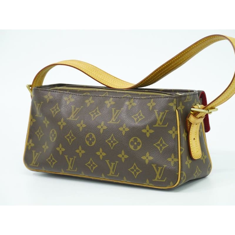 Louis Vuitton Cite MM Monogram Shoulder Bag Handbag Brown — view 3
