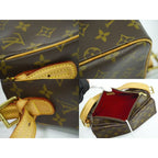 Louis Vuitton Cite MM Monogram Shoulder Bag Handbag Brown — view 8
