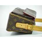 Louis Vuitton Cite MM Monogram Shoulder Bag Handbag Brown — view 4