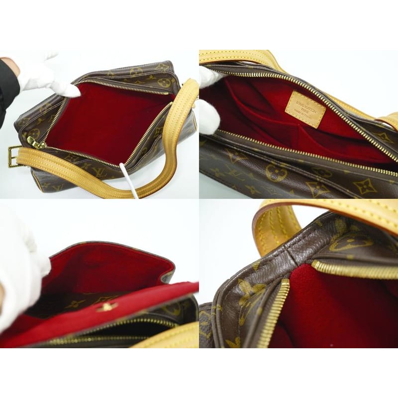 Louis Vuitton Cite MM Monogram Shoulder Bag Handbag Brown — view 9