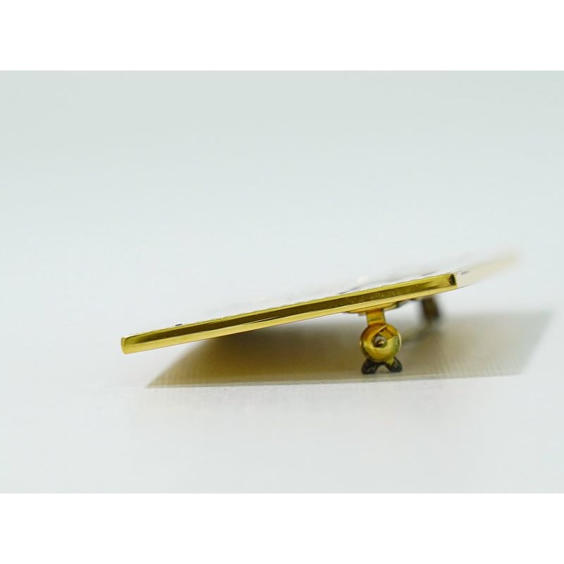Chanel Logo Brooch GP Gold Plated Accessory Jewelry — view 5