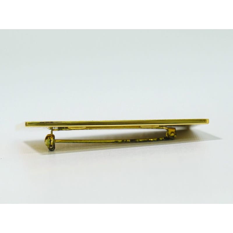 Chanel Logo Brooch GP Gold Plated Accessory Jewelry — view 6