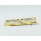 Chanel Logo Brooch GP Gold Plated Accessory Jewelry — view 4