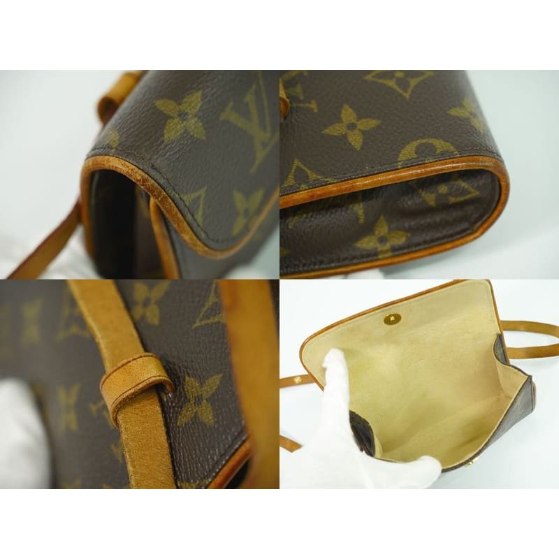 Louis Vuitton Pochette Florentine Monogram Waist Pouch Brown — view 9