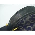 Celine C Sulky Handbag Canvas Navy Bag — view 7