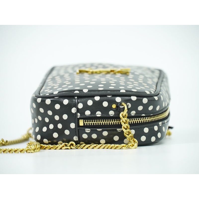 Saint Laurent Lou Lou Tassel Dot Chain Shoulder Bag Pochette Leather — view 4