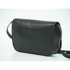 Gucci Interlocking G Vintage Shoulder Bag Pochette Leather Black — view 3
