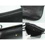 Gucci Interlocking G Vintage Shoulder Bag Pochette Leather Black — view 9