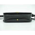 Gucci Interlocking G Vintage Shoulder Bag Pochette Leather Black — view 4