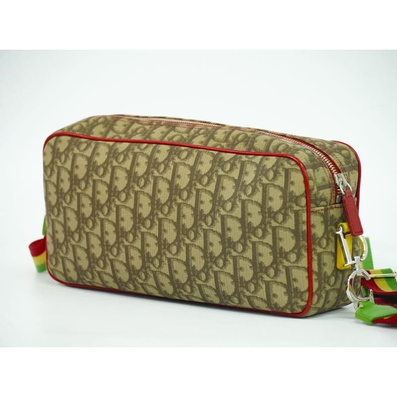 Christian Dior Trotter Rasta Shoulder Bag Pochette Brown Multicolo — view 3
