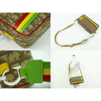 Christian Dior Trotter Rasta Shoulder Bag Pochette Brown Multicolo — view 7