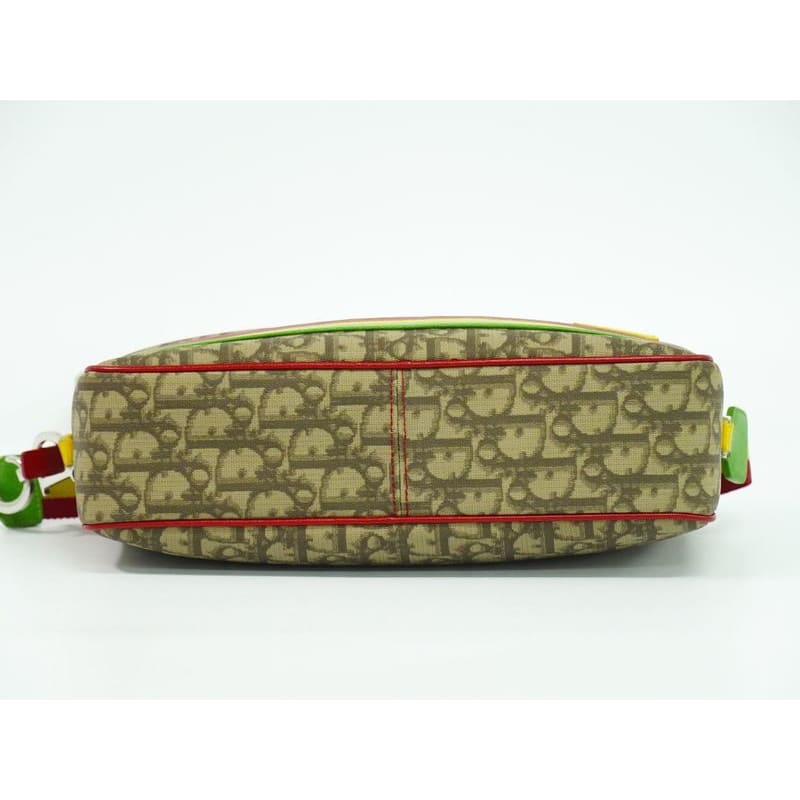 Christian Dior Trotter Rasta Shoulder Bag Pochette Brown Multicolo — view 4