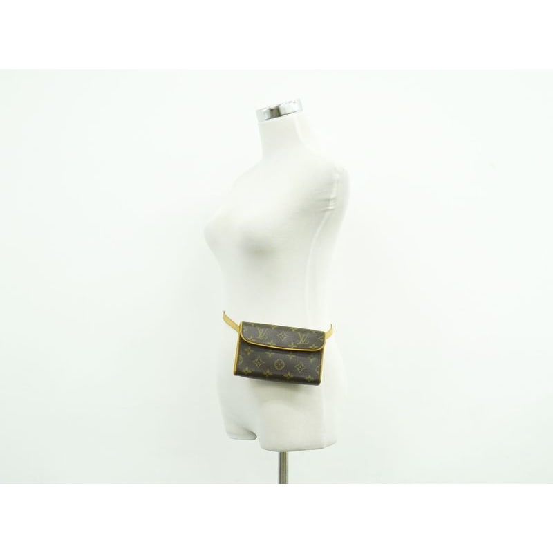 Louis Vuitton Pochette Florentine Monogram Waist Pouch Brown — view 8