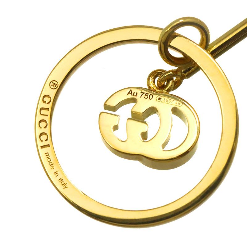 Gucci GG Running Swing Earrings 18K YG Yellow Gold 750 one Ear Only — view 6