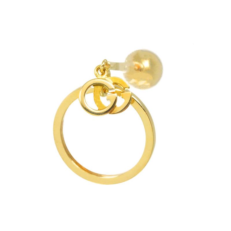 Gucci GG Running Swing Earrings 18K YG Yellow Gold 750 one Ear Only — view 3