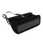 Saint Laurent Shoulder Bag Shearling Leather Black Silver Hardware — view 5