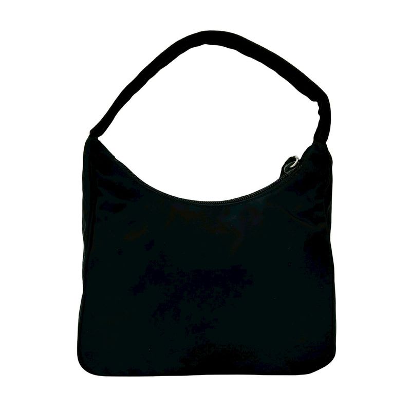 Prada Triangle Logo Plate Hardware Tessuto Nylon Mini Handbag One Shoulder Bag — view 4