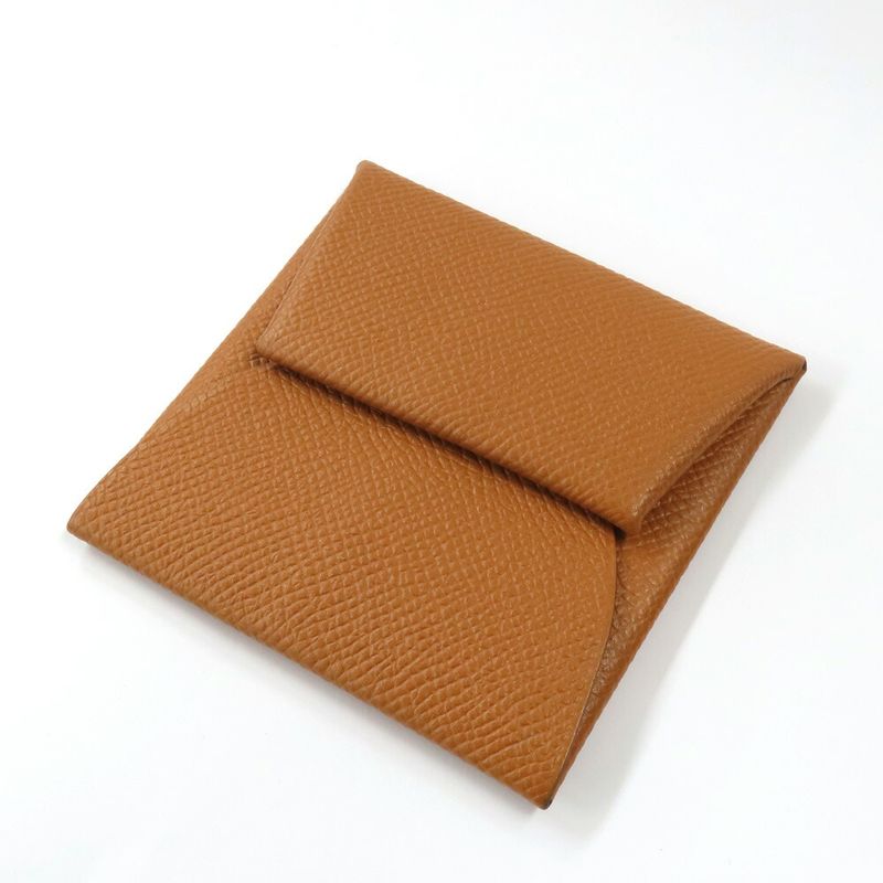 Hermes Bastia Gold Epson Coin Case X-engraved — view 2