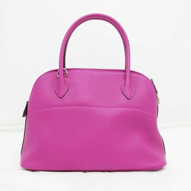 Hermes Bolide 27 Shoulder Bag Hand Rose Purple Swift A Stamp Manufacture — view 3
